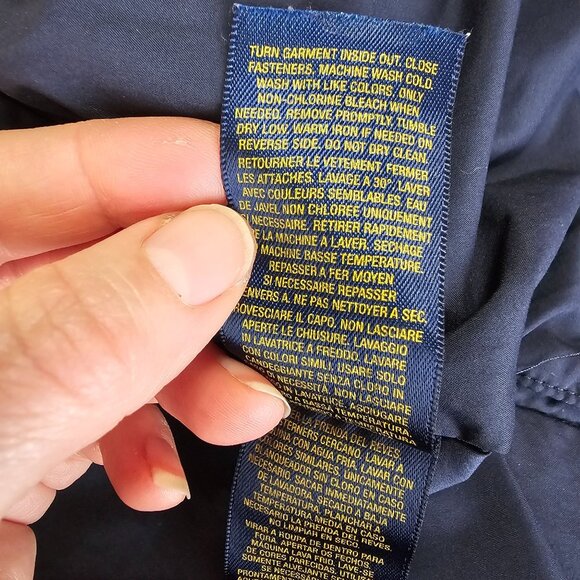 Polo Ralph Lauren Navy Quilted Full Zip Jacket 2T Preppy Toddler Play Coat - Picture 10 of 11